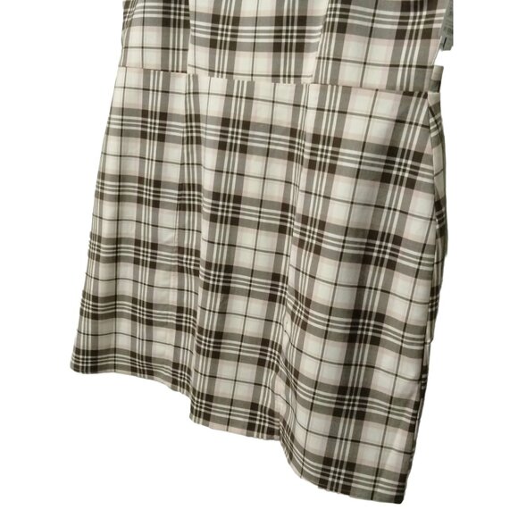 BP Plaid Adjustable Spaghetti Strap Dress With Front Split & Back Zip Size 2X - Picture 6 of 12